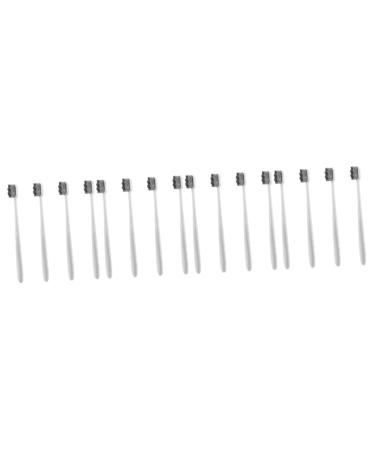 Frcolor 16 pcs soft toothbrush toothbrush aesthetically portable toothbrush travel toothbrush manual toothbrush soft children's toothbrush folds small toothbrush travel pp white