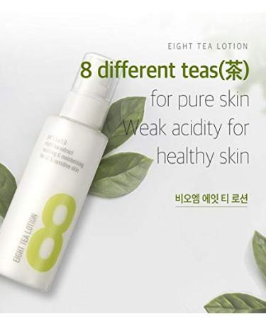 BOM Eight Tea Lotion Natural Face Moisturizer Tea Extract Complex Daily Face Lotion for Sensitive Skin 120mL / 4.05 fl.oz - Buy Online on GoSupps.com