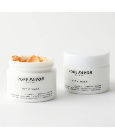 Turmeric Vitamin C Mask Suitable for Sensitive Skin - Detoxing Face Mask with Aloe Vera - Vegan and Cruelty Free
