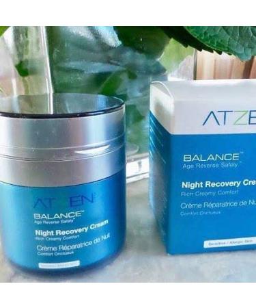 ATZEN Balance Night Recovery Cream | Organic Face & Eye Moisturizing Night Cream | Overnight Anti Aging Cream | Reduces Fine Lines Wrinkles & Moisturizes Skin | Natural Ingredients: Retinol Hyaluronic Acid Peptides Coll  - Buy Online on GoSupps.com