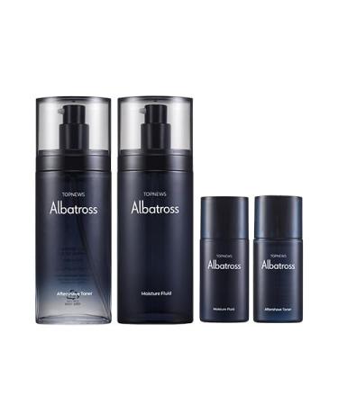 CHARMZONE Albatross Men's Skincare Set | Aftershave Toner & Emulsion | Hydrating Father's Day Gift | 10.5 fl. oz Travel Size - Buy Online on GoSupps.com
