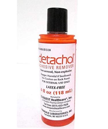 Detachol Adhesive Remover 4oz Flip Top Bottle (2 Pack) (2 Pack)