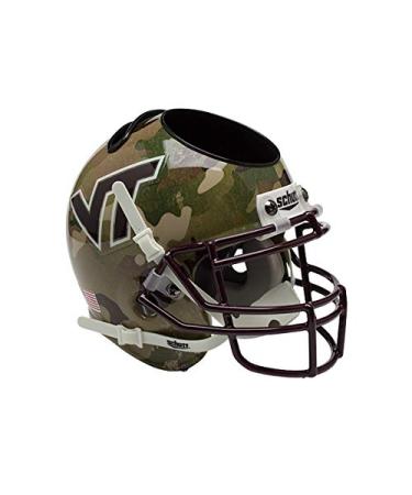 Schutt NCAA Virginia Tech Hokies Football Helmet Desk Caddy Camo Alt. 5