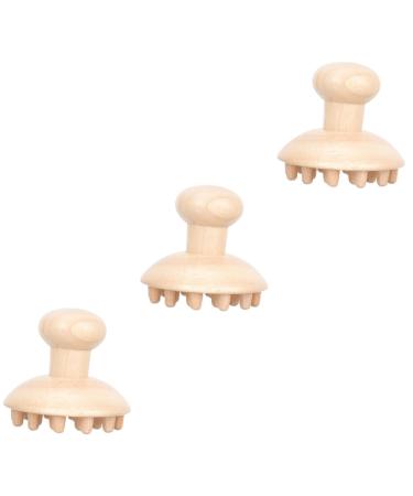 Healvian 3 STK Massage comb from wood Health Wellness Relaxan Massage Kamm Wooden Comb Meridiane Natural Product Lure Shampoo Massage Massage Cycling Miss Book Book