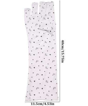 UPF 50+ Manicure Gloves Anti UV Shield Gloves for Gel Nail Lamp Nail Art Fingerless Glove for Manicure Dryer Long 11.5x40 cm Anti UV Fingerless Gloves111 - Buy Online on GoSupps.com