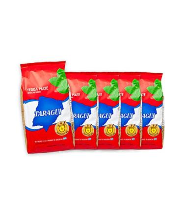 Taragui Mate Tea - 5 pack - Yerba Mate 5x1kg 1 kg (pack of 5)