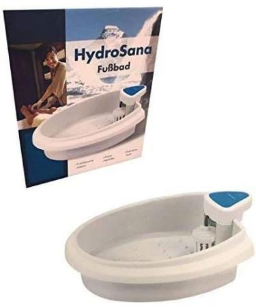 Hydrosana Foot Electrolysis Bath Complete Set - Ionic Foot Spa & Care Basin - White Foot Bath Tub for Detox & Relaxation - Buy Online on GoSupps.com