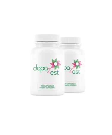 DopaZest- Support for Mental Clarity Covid Brain and Brain Fog*. (120 Capsules) 2 Pack