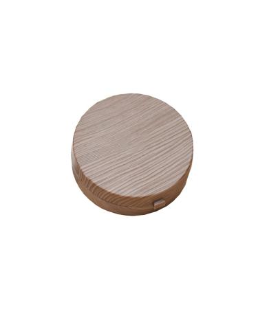 Contact lens container retro wood grain cosmetic contact box wooden companion box invisible myopia glasses case simple double box (color: brown)