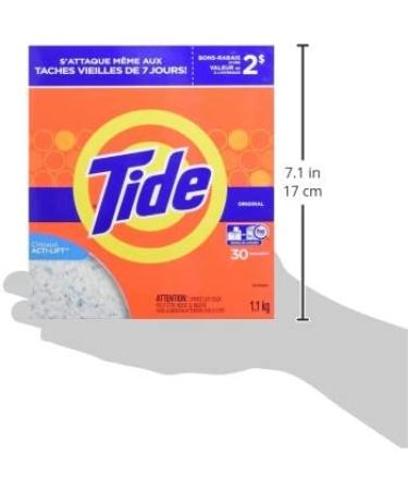 Tide HE Turbo Power Laundry Detergent Original Scent 1.1kg (30 Loads) - Fast-Acting Formula - Buy Online on GoSupps.com