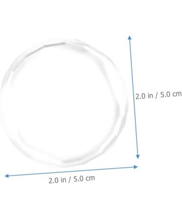  PLAFOPE PLAFOPE 2 Pieces Nail Palette Mini Manicure Palette Nail Art Painting Glass Nail Art Palettes Nail Polish Tray Nail Plate False Eyelashes Crystal Glass - Buy Online on GoSupps.com