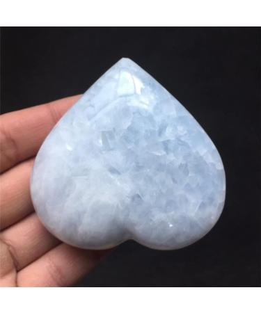 Natural Polished Blue Celestite Heart Crystal Love Specimen Stone Collection - Buy Online on GoSupps.com