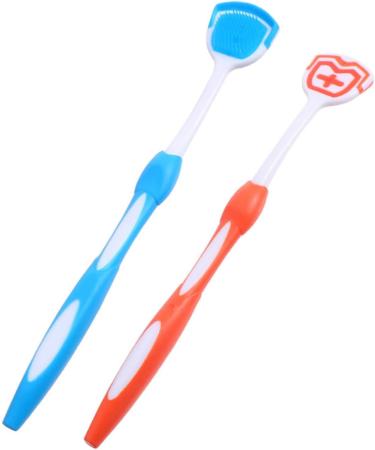 FOMIYES 6 Pack Tongue Cleaning Brush Tool - Multifunctional Tongue Scraper for Home Use - Effective Oral Hygiene - Available in Blue & Orange - Buy Online on GoSupps.com