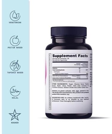 YHN Calcium + Vitamin D Gummies - 60 Ct. Cotton Candy Flavored Supplement - Buy Online on GoSupps.com