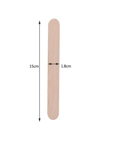 ANGGREK 100Pcs Waxing Stick Spatula Disposable Wooden Hair Removal & Craft Sticks for Body Waxing | International Shipping - Buy Online on GoSupps.com