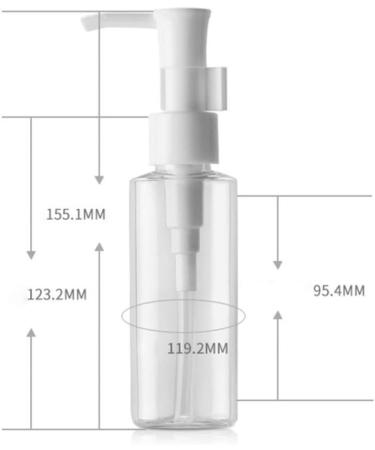 Lurrose 200ml Pump Dispenser Bottles - 10 Pack for Makeup Liquids & Lotions | Travel & Home Use - Buy Online on GoSupps.com
