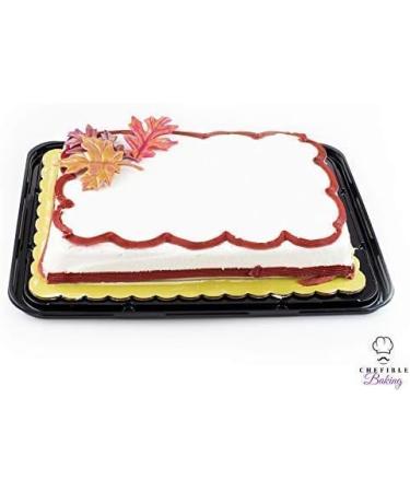 Chefible Rectangle Cake Containers - Sturdy, Stackable, High Top Design for 1 or 2 Layer Cakes - 1/4 Size, Set of 8 Count (Pack of 1) - Buy Online on GoSupps.com