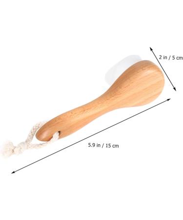 Beaupretty 1pc Facial Cleansing Skin Cleaning Scrub Brush Facial Brush for Cleaning Skin Cleaning Brush Skin Cleanser Cleaning Exfoliator face Bamboo Soft Brush - Buy Online on GoSupps.com