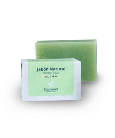 Decolores Decolores | Natural Aloe Vera Soap | 100g | Solid Soap | Natural and Handmade Soaps | Face and Body Use | Nourishing | Oily and Sensitive Skin | Deep Cleansing and Moisturizing