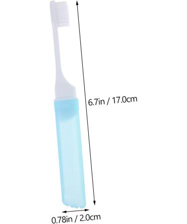 JECOMPRIS Travel Toothbrush Set - Collapsible Adult Toothbrushes with Bristles for Effective Cleaning | Perfect for International Travel - Buy Online on GoSupps.com