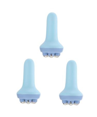 Gleavi 3st massage roller front roller made of metal muscle roll yoga massage tab for the body leg roller structured facial roller corrugated dermar roller cervical spine massage devices ABS