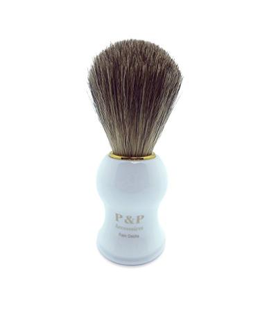 Razor brush roof with white handle