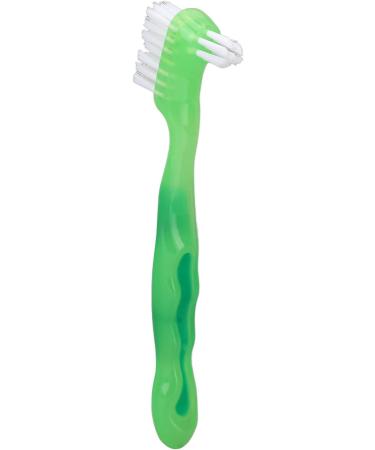 Denture Brush Set for Seniors - Professional Daily Cleaning Toothbrush - Green Denture Cleaner - Buy Online on GoSupps.com
