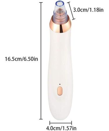 Blackhead Instrument Electric Blackhead Artifact Pore Cleaner Home Beauty Instrument Deeply Cleaning Skin Care Peeling Device With 5 Replaceable Beauty Head White - Buy Online on GoSupps.com