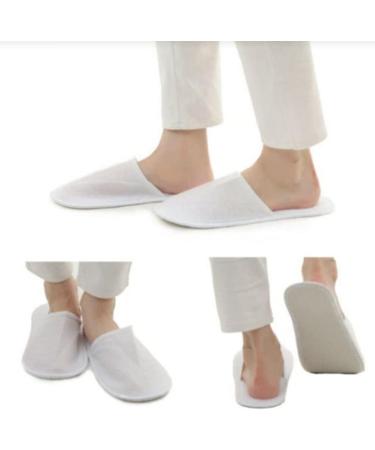 Buy Obelunrp Disposable Shoes - 20 Pairs Plush Hotel Guest Slippers for Women & Men (Size 37-42 White) - Ideal for Kids & Adults - International Shipping Available - Buy Online on GoSupps.com