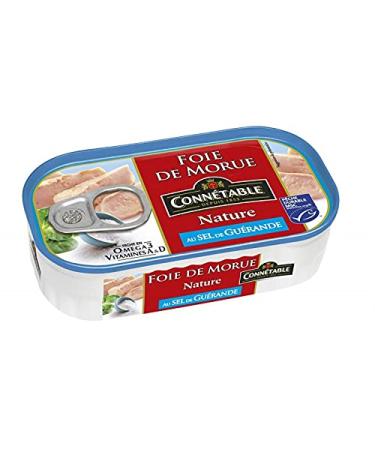 CONNETABLE - Foie De Morue Nature Au Sel De Guerande 121G - Lot De 4