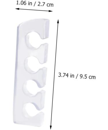 Hemoton Silicone Gel Toe Separators - 2 Pairs Orthopedic Toe Dividers for Hammer Toe, Bunions, and Overlapping Toes - Buy Online on GoSupps.com