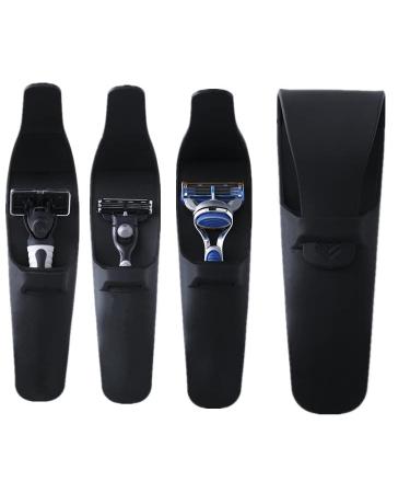2-Pack Silicone Razor Cases - Portable Soft Shaver Cover Bags in Blue and Grey | Waterproof Travel Razor Carrying Cases for Safety and Protection - Buy Online on GoSupps.com