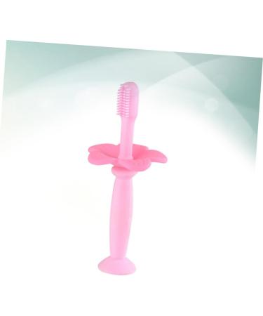 Homsfou Children's Toothbrush - All-Round Baby Toothbrush with Mesh Protection Soft Bristles Pink - 1 Pack - Buy Online on GoSupps.com