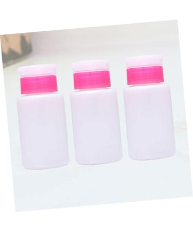  Beatifufu Set of 3 Lockable 150ml Plastic Nail Polish Remover Bottles with Convenient Pressure Pump - Buy Online on GoSupps.com