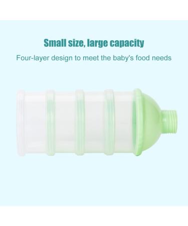 Portable 4-Layer Milk Powder Dispenser Container - Yellow | Uposao - Buy Online on GoSupps.com