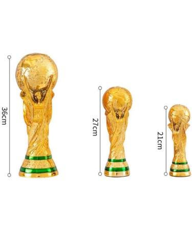 FEEYE 2022 World Cup Trophy Replica - Resin Soccer Collectible for Sports Fans - Gold Desktop Decor 8.3 - Buy Online on GoSupps.com