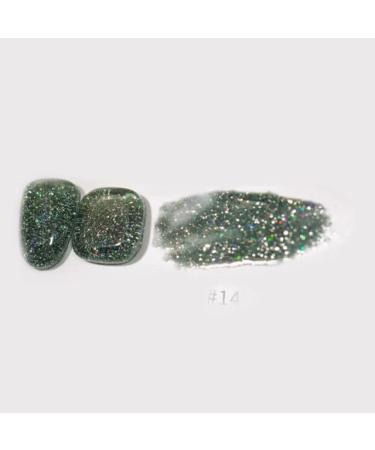 Diamond Jelly Gel Nail Polish Semi Permanent Holographic Sequins Soak Off UV Gel DIY Nail Varnishes - (Color: 14)