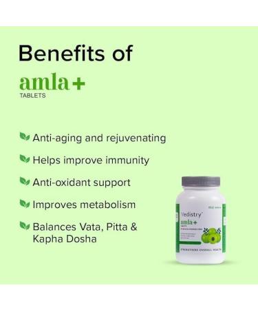 Amla+ with Piperine Promote Skin & Hair Health 60 Tablet - Buy Online on GoSupps.com