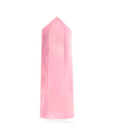Xiannvxi 2 "Rose quartz crystals healing crystal wall gemste stones stone tower natural hexagonal point rods meditation energy therapy stones rose quartz 2 inches - Buy Online on GoSupps.com