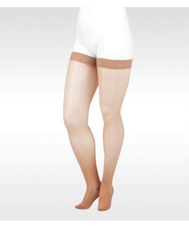 Naturally Sheer 2101ag 20-30mmhg Thigh-High Closed Toe Compression Stockings 2 (II) Regular Beige