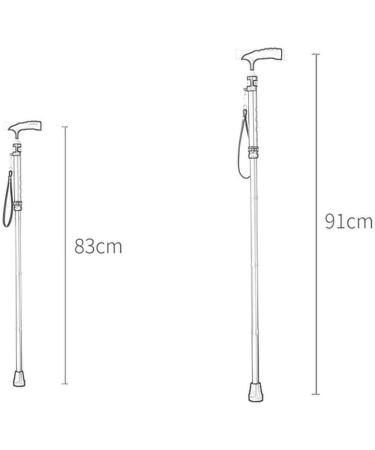 Fold Cane- Men Ms Crutch- Non-Slip Light Telescopic Crutch Seniors Adjustable with Convenient Walker Journey Bl A - Buy Online on GoSupps.com