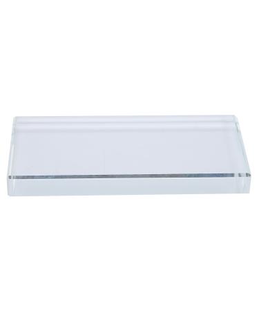 Palette de m lange de couleurs pour Nail Art verre rectangulaire m lange de maquillage support de colle pour faux cils mat riau durable et s r pour les artistes professionnels