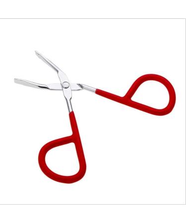 1pc Eyebrow Tweezer Stainless Steel Scissors Shaped Tweezer Slant Tip Tweezer Clip Hair Tweezer Beauty Tool(color Random) - Buy Online on GoSupps.com