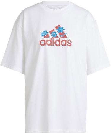 Shop adidas Women's FlowPack Badge of Sport T-Shirt - Eco-Friendly Non-Dyed Tee International Shipping Available - Buy Online on GoSupps.com