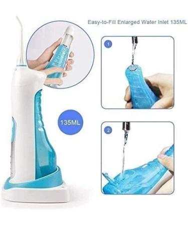 Professional Cordless Water Flosser - Portable Dental Oral Irrigator 135ML Tank Rechargeable & IPX7 Waterproof - Easy to Clean Space-Saving Design for Healthy Gums - Buy Online on GoSupps.com