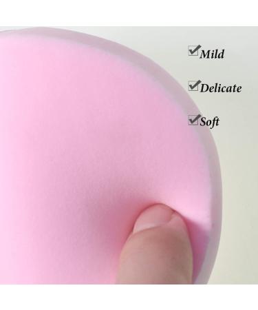 AKOAK 4 Pieces Color Facial Cleansing Sponge Set - Reusable Soft Powder Puff for Gentle Exfoliation Makeup Removal & Daily Cleansing - Buy Online on GoSupps.com