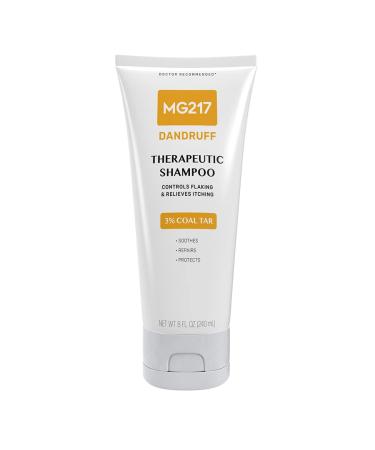 MG217 Dandruff 3% Coal Tar Dandruff Shampoo  Controls Flaking & Relieves Itchy Scalp - 8 oz Tube