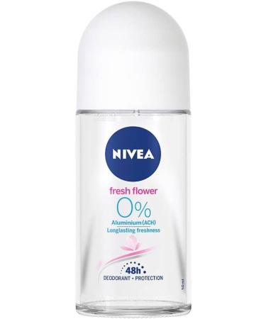  NIVEA NIVEA Roll On Women 50 ml (Pack of 5) Fresh Flower 0% Aluminium Infinite Formula Long Lasting Fresh Effect Scientifically Proven 48 Hours Protection Floral Scent - Buy Online on GoSupps.com