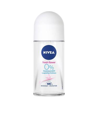 NIVEA NIVEA Roll On Women 50 ml (Pack of 5) Fresh Flower 0% Aluminium Infinite Formula Long Lasting Fresh Effect Scientifically Proven 48 Hours Protection Floral Scent