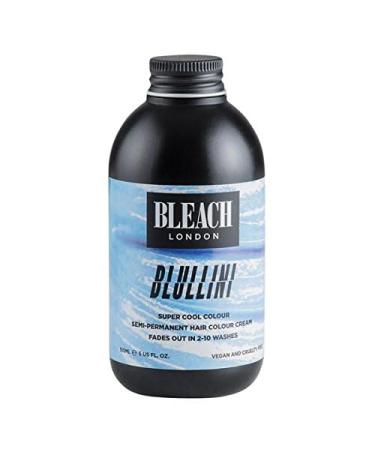 BLEACH LONDON Blullini Semi-Permanent Hair Colour Cream - Baby Blue Vegan Cruelty Free Vibrant Temporary Hair Dye 150 ml - Buy Online on GoSupps.com